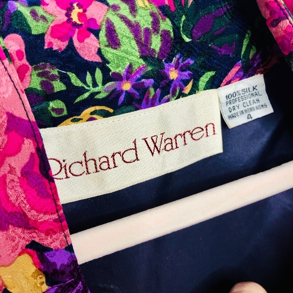 Vintage Richard Warren floral blouse - Picture 4 of 12